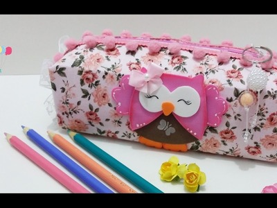 Aula Estojo. Necessaire  Corujinha - Monise Tavares