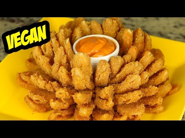 CEBOLA DO OUTBACK VEGANA + MOLHO (BLOOMING ONION)