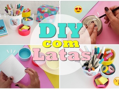 DIY: Ideia Fácil para reciclar Latas | Viviane Magalhães