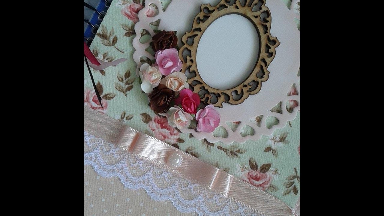 CADERNO DECORADO FLORAL