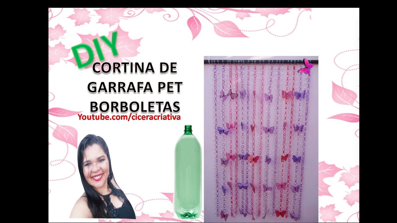 Diy | Cortina de garrafa pet | Pet bottle curtain | Cicera Criativa