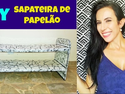 SAPATEIRA DE PAPELÃO - DO LIXO AO LUXO