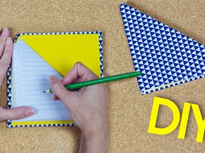 DIY - Caderno. caderneta triangular