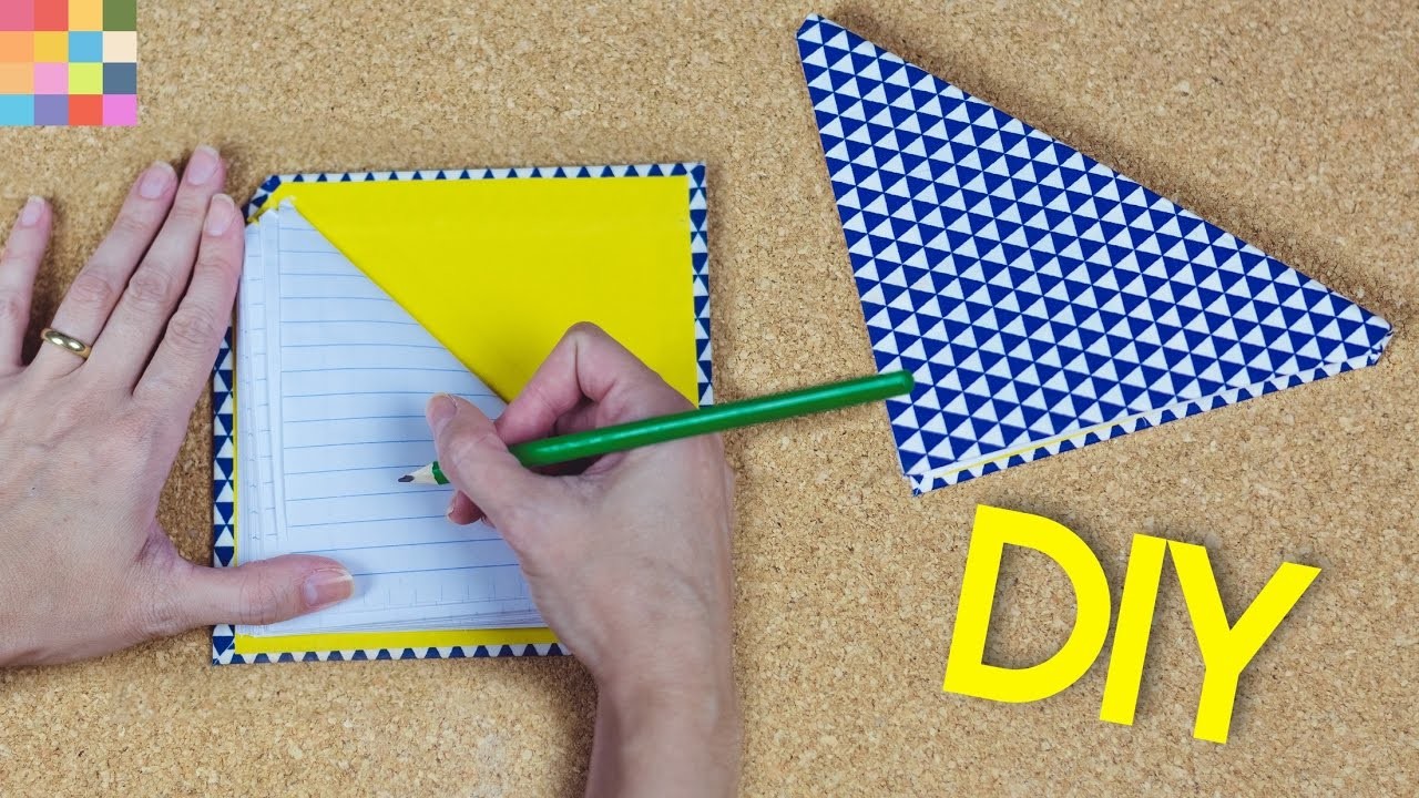 DIY - Caderno. caderneta triangular