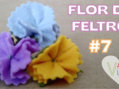Flor de Feltro #7 - Passo a Passo - Vapt  Vupt