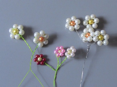 Flor de perolas Passo a Passo -Flower pearls