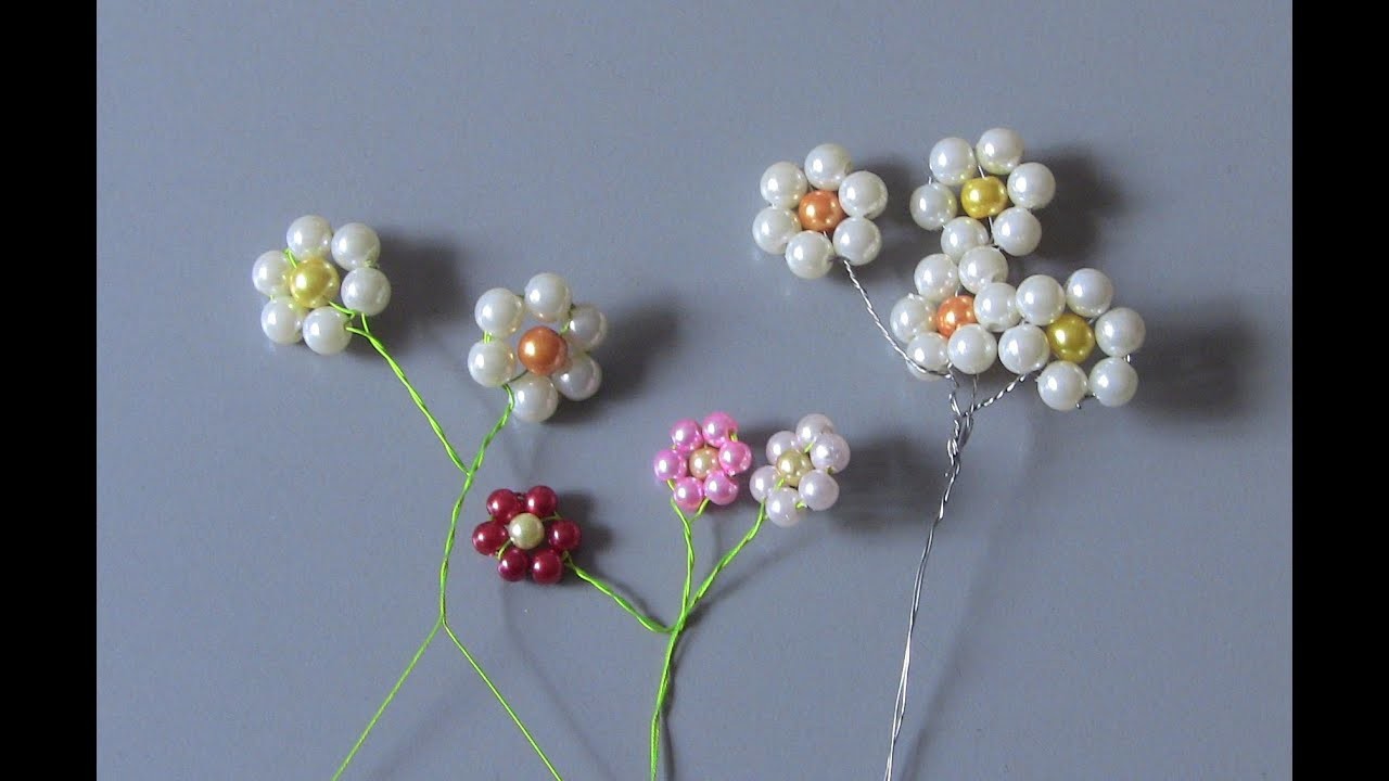 Flor de perolas Passo a Passo -Flower pearls