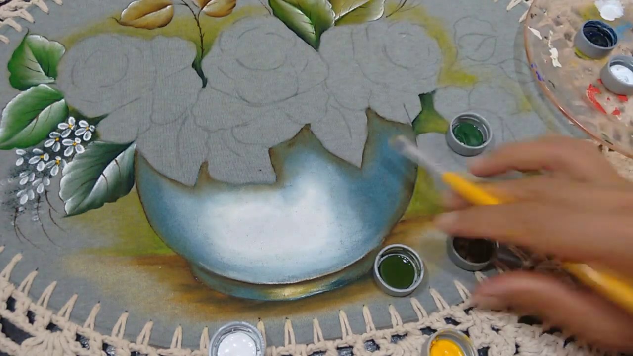 Roberto Ferreira - " Part 1" - Pintura Vaso e Folhas
