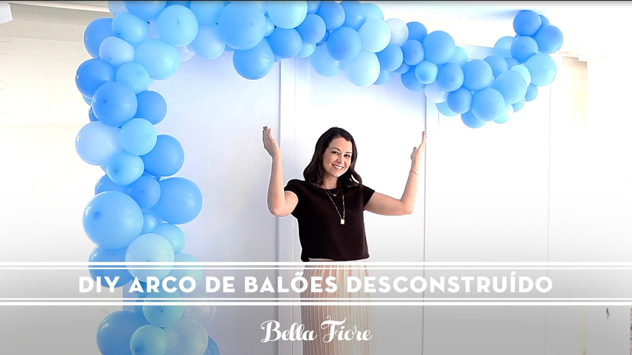 DIY Arco De Balões Desconstruído | Super Tendência Para Festas Lindas! [Passo a passo]