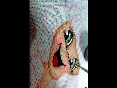 Pintura do olho da boneca