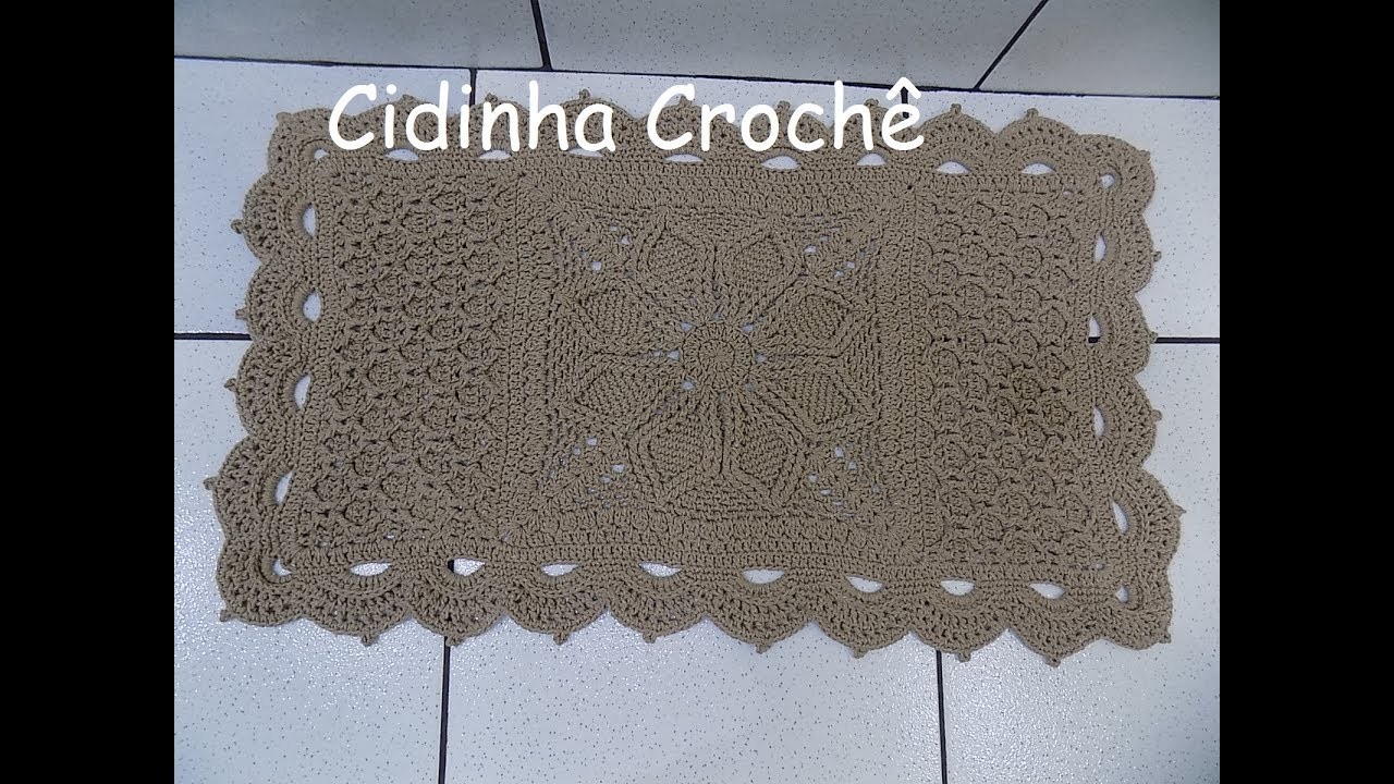 Cidinha Croche : Tapete Em Croche Com Ponto Alto Relevo-Passo A Passo-Parte 1.5