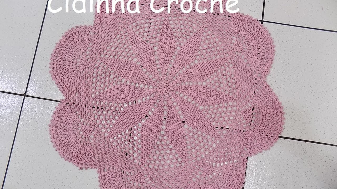 Cidinha Croche : Tapete Redondo Em Croche -Passo A Passo-Parte 1.3