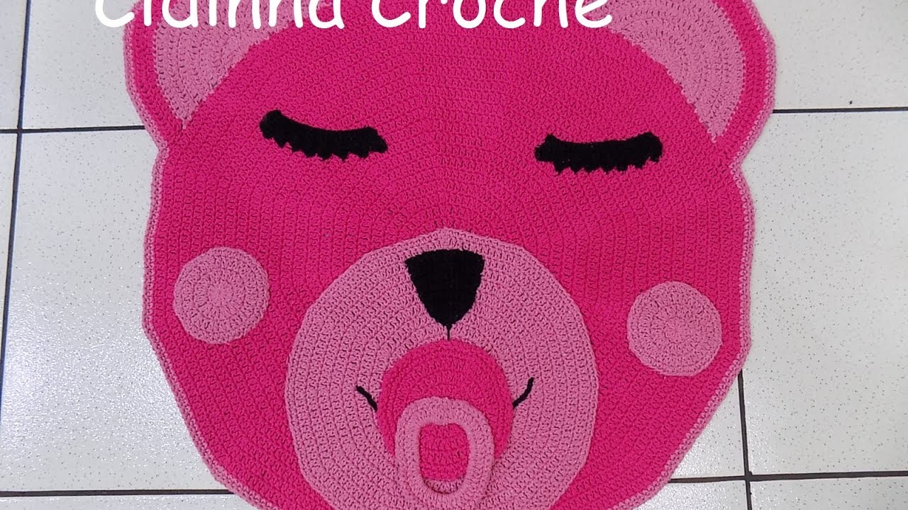 Cidinha Croche : Tapete Ursinha Em Croche -Passo A Passo-Parte-1.3