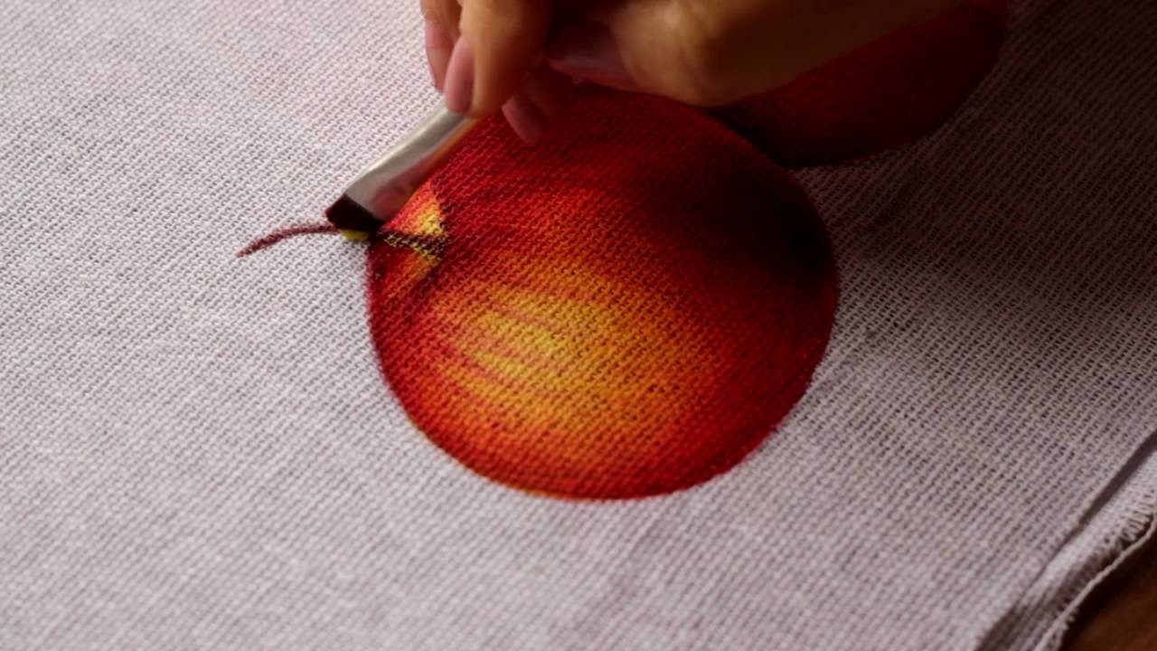 Pintura em tecido - Maça parte 2
