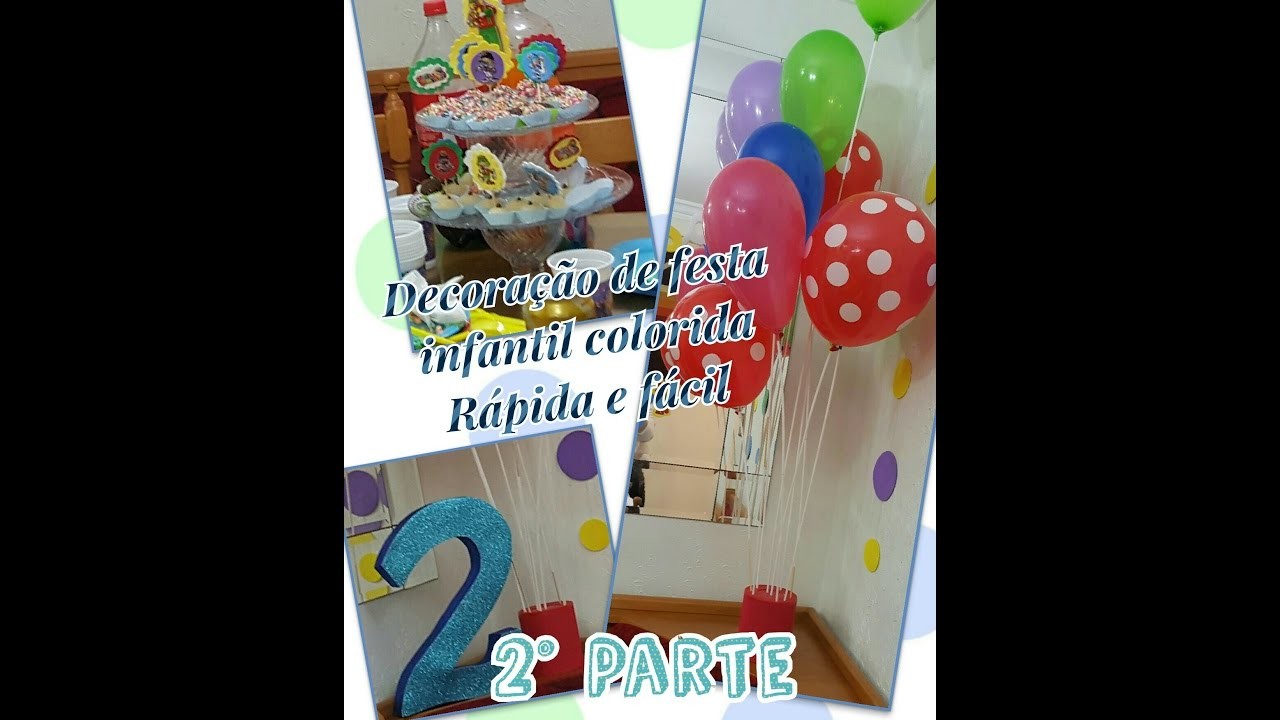 Decoração de festa infantil - número 2 em 3D. torre cupcake. suporte para várias bexigas- Parte 2