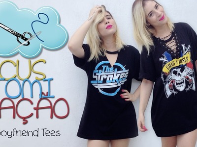 DIY - CUSTOMIZAÇÃO BOYFRIEND TEES