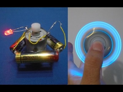Fidget Spinner LED light - Magnetic - Como Fazer um Hand Spinner Elétrico