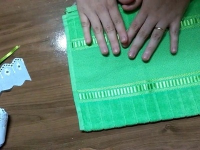 Como aplicar barrado em toalha de mão