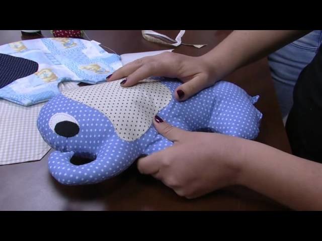 Mulher.com - 02.10.2015 - Travesseiro infantil de elefante - Ana Paula Stahl PT1