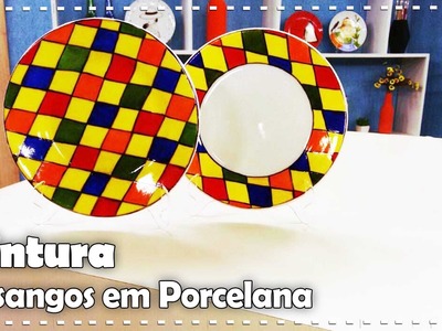 PINTURA LOSANGOS EM PORCELANA com Ana Cecília Kaspar - Programa Arte Brasil - 09.02.2017