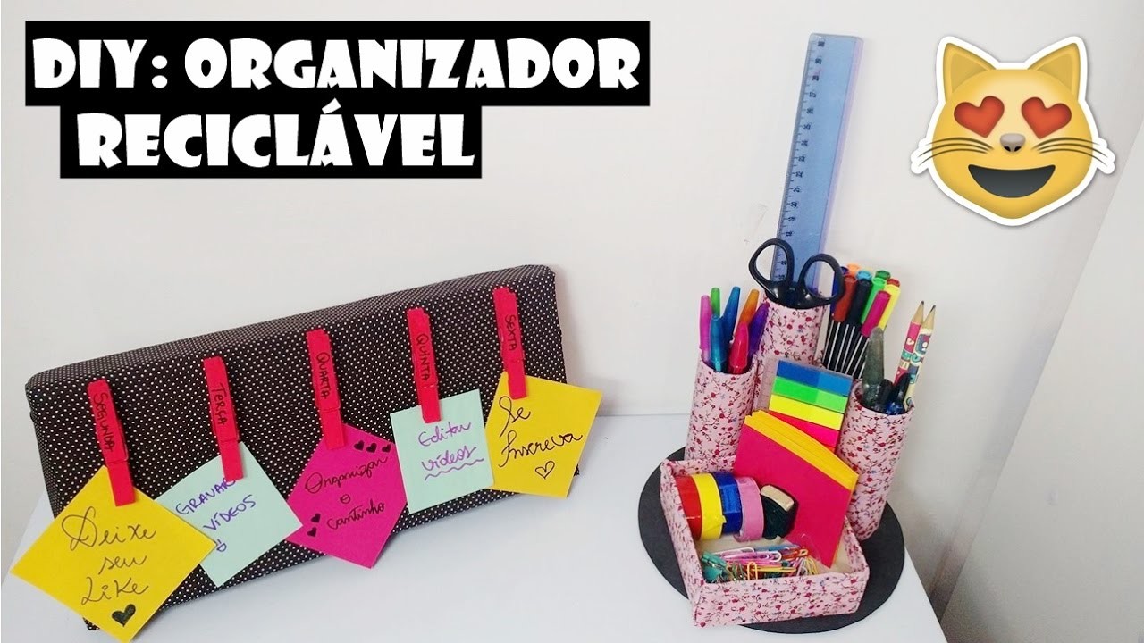 #RAINHASDOLAR: DIY Organizador Reciclável