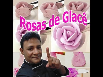 Rosas em Glacê Real Passo a Passo - Confeitaria Online