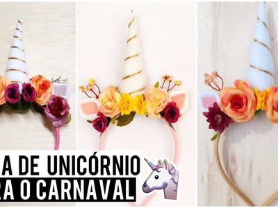 Tiara de Unicórnio para o Carnaval!!!