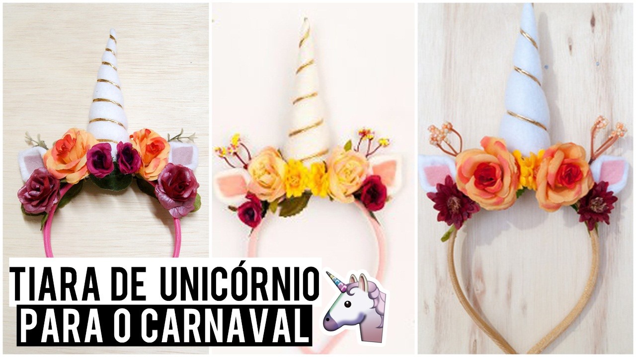 Tiara de Unicórnio para o Carnaval!!!