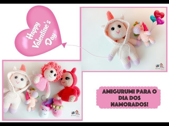 Amigurumi dia dos namorados #Bonekdecrochê