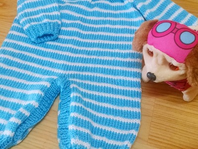Macacão em tricô para bebê - Lindo e fácil de fazer! (tip-top)(Available Subtitles)