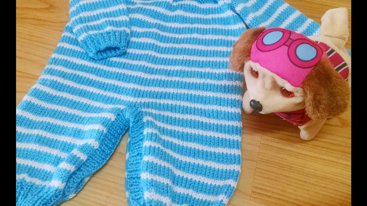 Macacão em tricô para bebê - Lindo e fácil de fazer! (tip-top)(Available Subtitles)