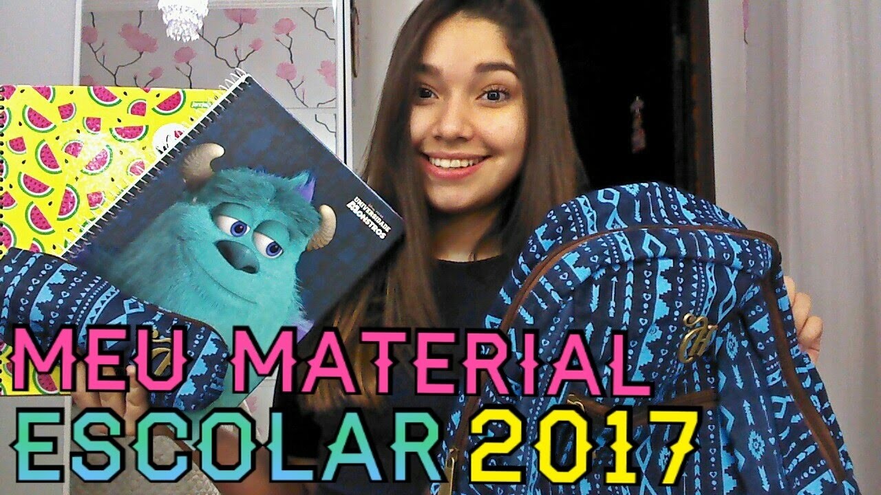 MEU MATERIAL ESCOLAR 2017 ❤