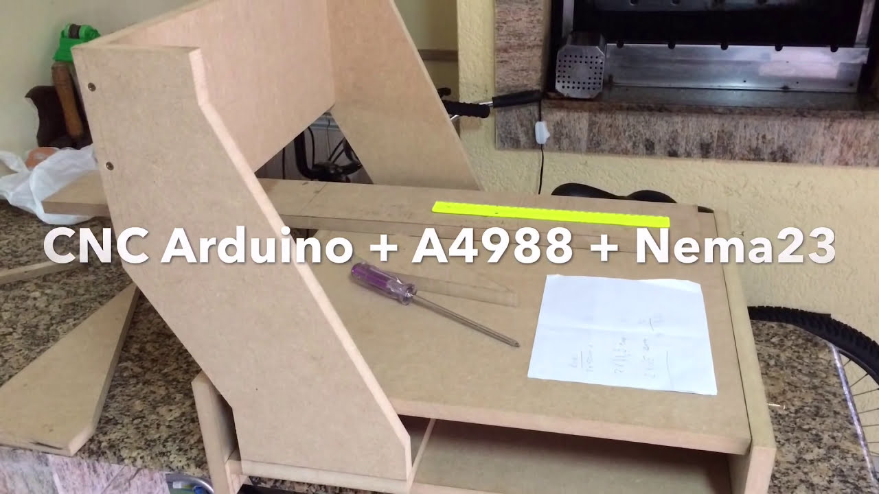 CNC Homemade Arduino + Nema 23 + A4988 Pololu