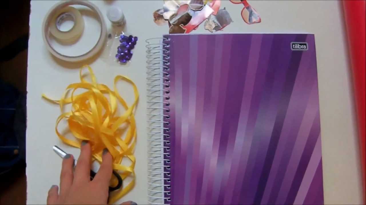 Como customizar caderno de maneira fácil e de arrasar!!