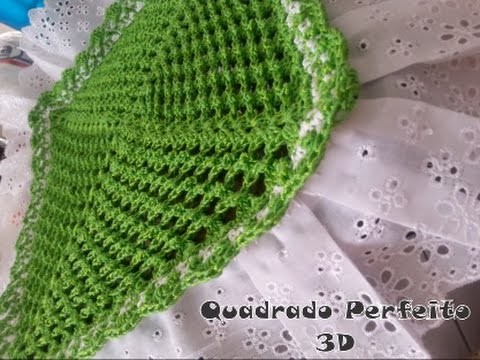 Crochê - Quadrado Perfeito 3D