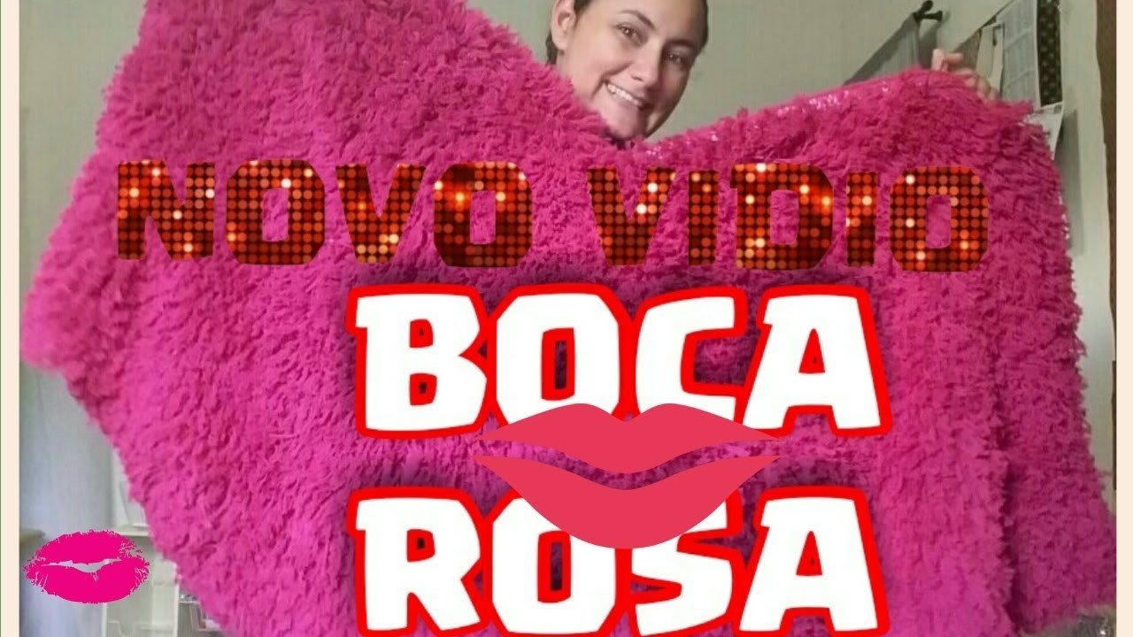 TAPETE TALAGARÇA PELUDO BOCA ROSA UMA IDEIA BEM LEGAL