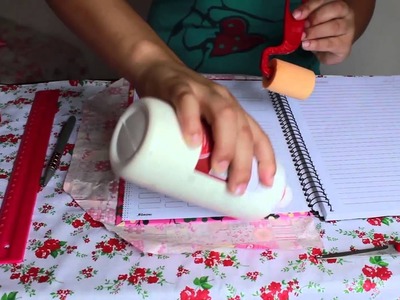 Volta às aulas | DIY Como customizar seu caderno com tecido!