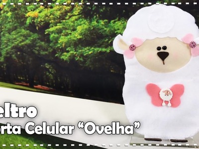 PORTA CELULAR "OVELHA" EM FELTRO com Regina Mação - Programa Arte Brasil - 31.03.2017