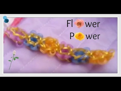 Pulseira flower power (com tear) ♥