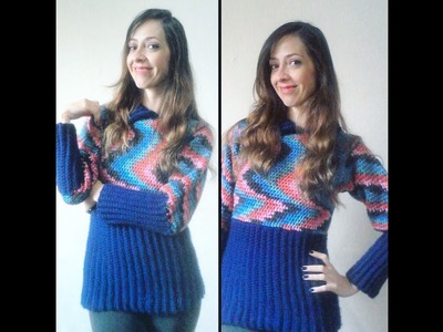 Blusa em Croche Simetry. Crochet sweater