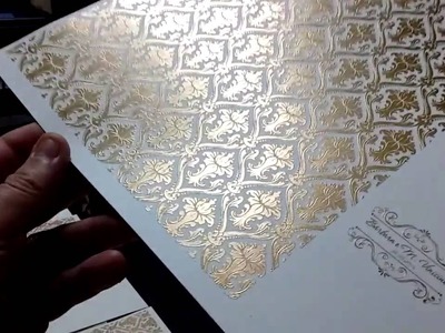 Como imprimir com tinta vinílica dourada