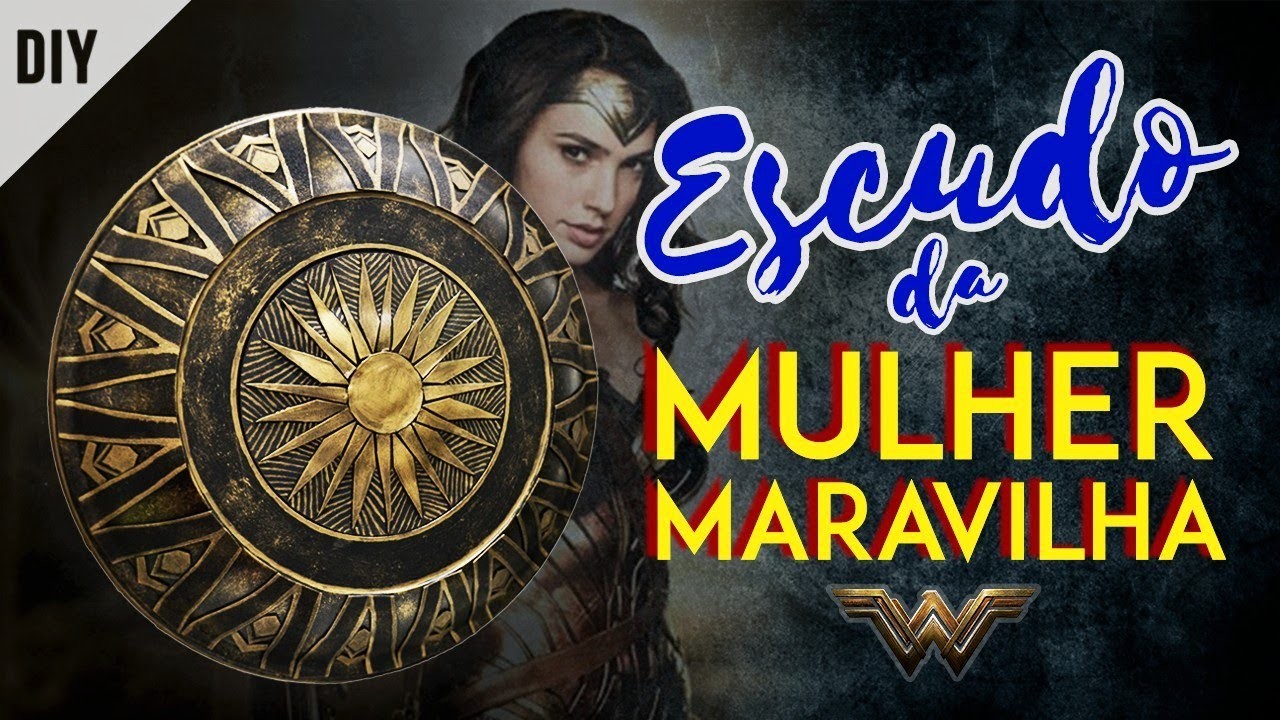 DIY: Como fazer o ESCUDO da MULHER MARAVILHA (Wonder Woman Shield) | Dan Pugno