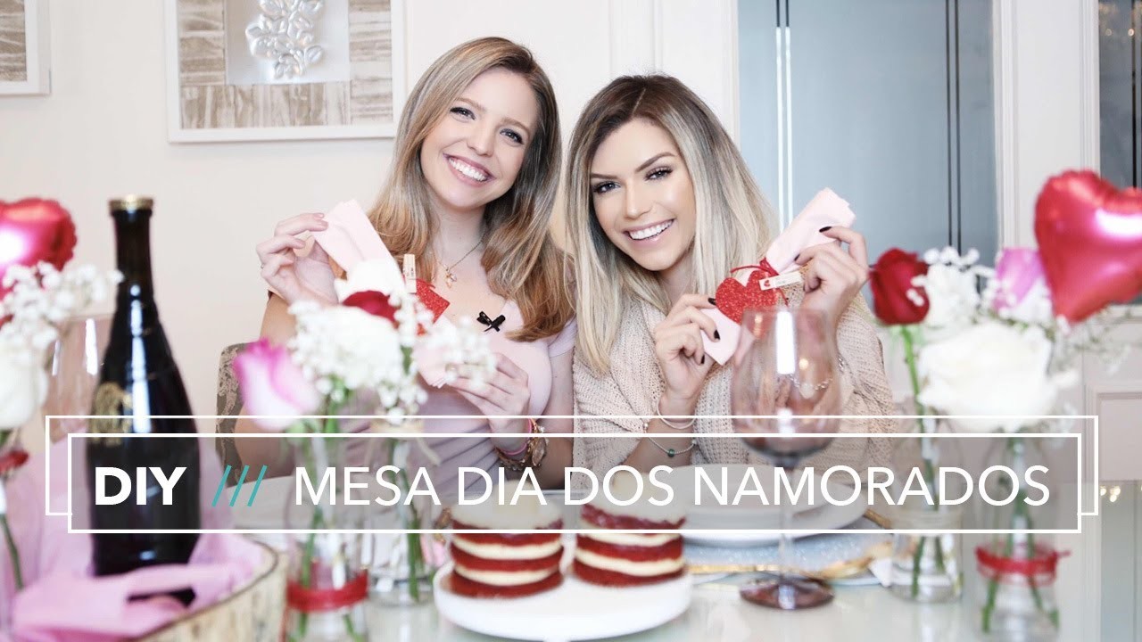 DIY: Mesa para Jantar de DIA DOS NAMORADOS ❤️ feat. Tharamis Moredo
