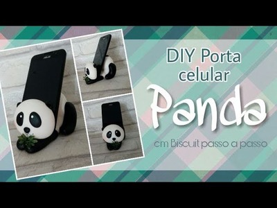 DIY - Porta celular Panda de biscuit