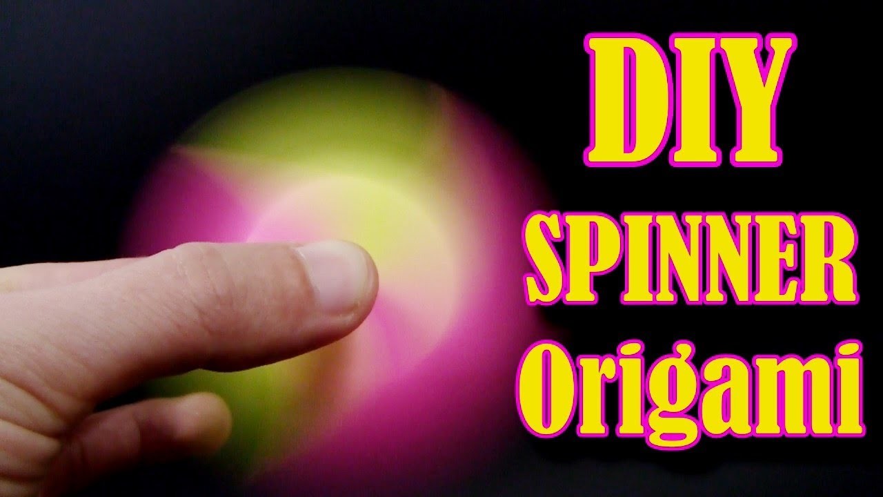 DIY SPINNER Origami EASY | Hand fidget Spinner WITHOUT BEARINGS ! - Yakomoga Origami tutorial