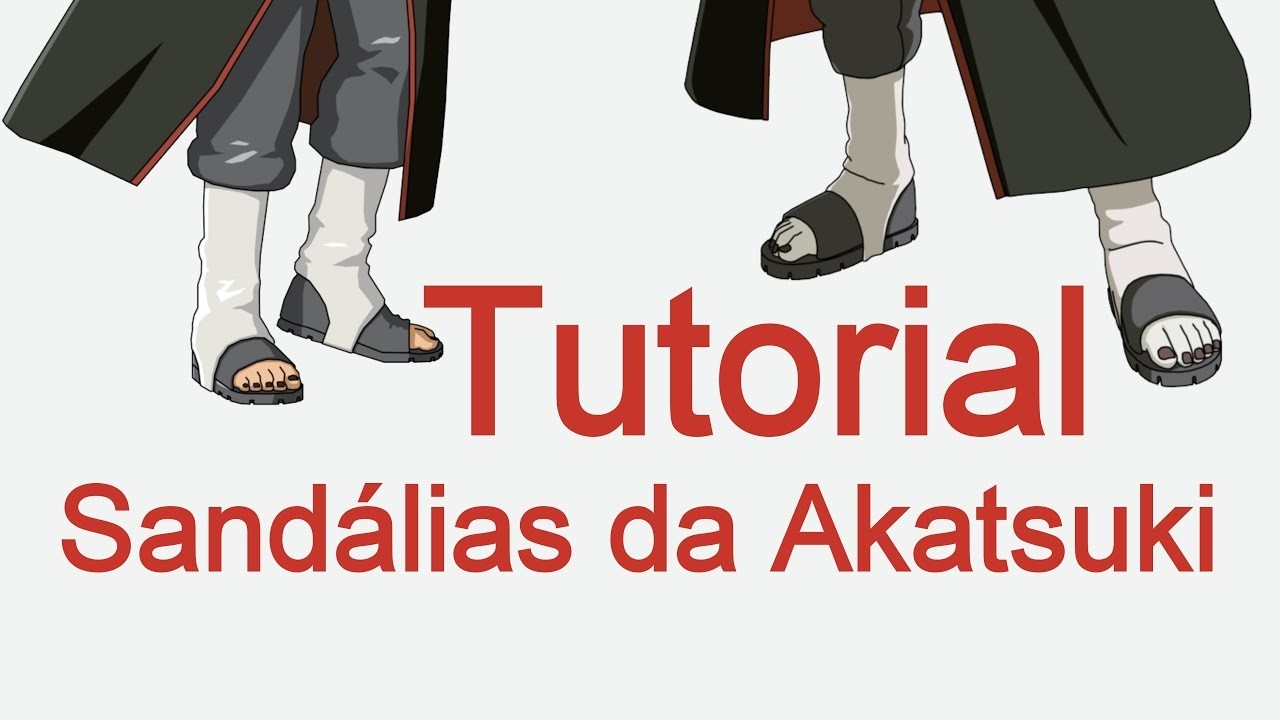Tutorial Sandália da Akatsuki - Dicas de Cosmaker