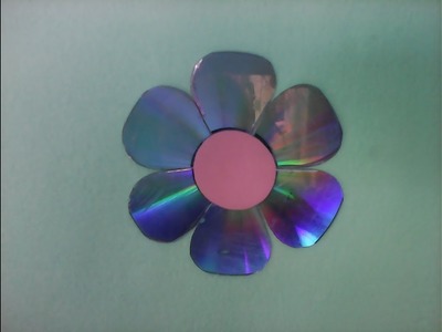 Artesanato com cd,como fazer rosa com cd,ideias com cd,reciclar cd,decoração,reciclagem,#artesanato