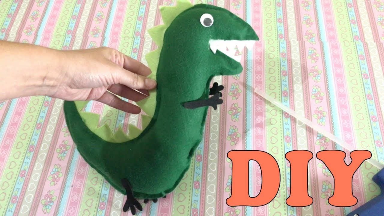 Como Fazer Dinossauro do George Pig em Feltro - Artesanato DIY