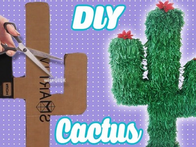 DIY Cactus Piñata | Cacto de Papelão peça Decorativa