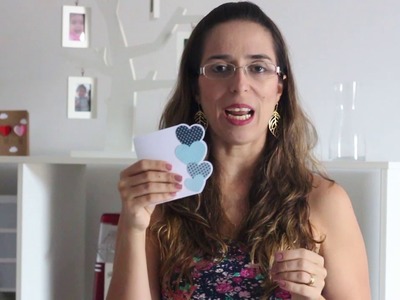 DIY Cartão de Dia dos Namorados - Corações Azuis